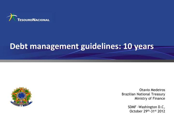 debt management guidelines 10 years