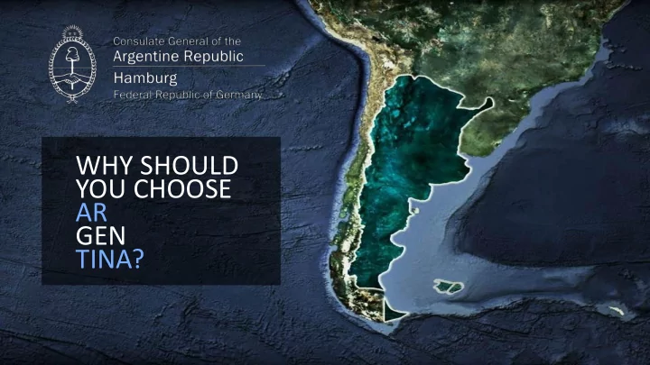you choose