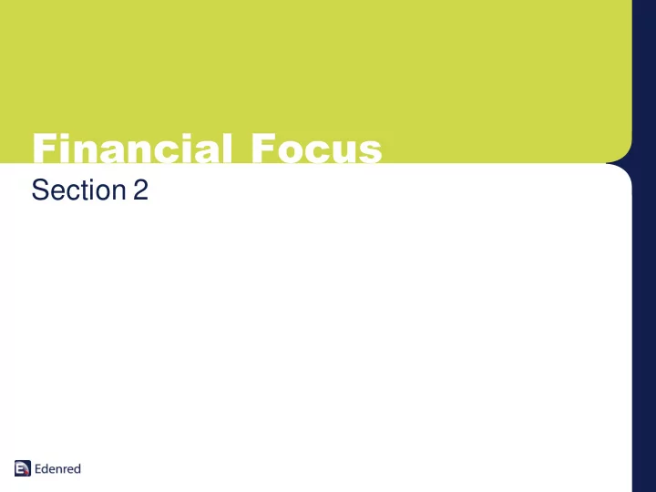 financial focus