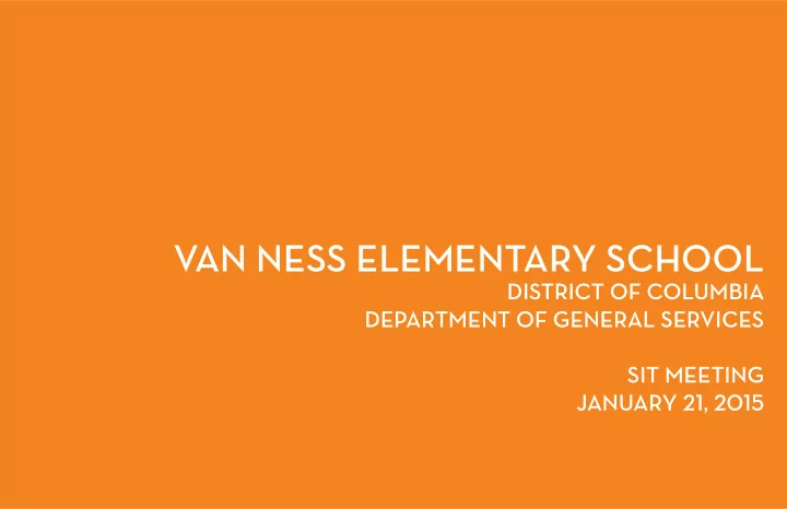 van ness elementary school