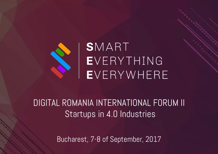 digital romania international forum ii startups in 4 0