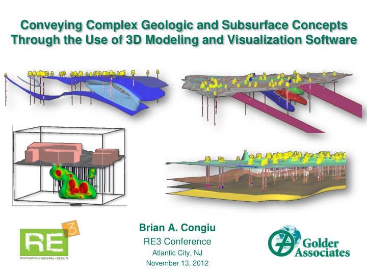 conveying complex geologic and subsurface concepts