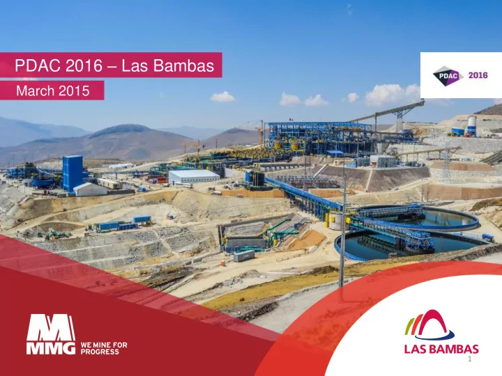 pdac 2016 las bambas
