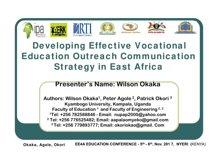 developing effective vocational education outreach