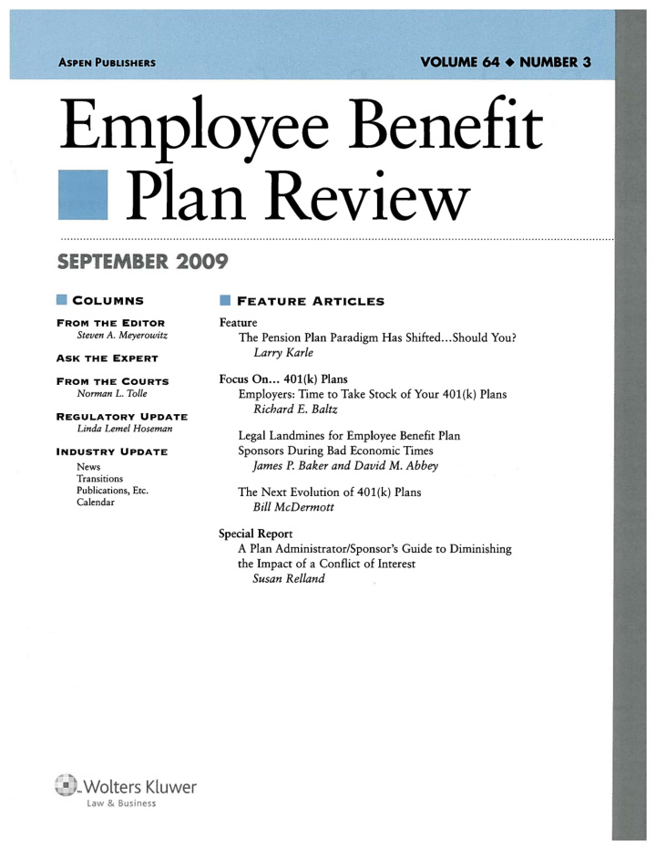 employee benefit plan review