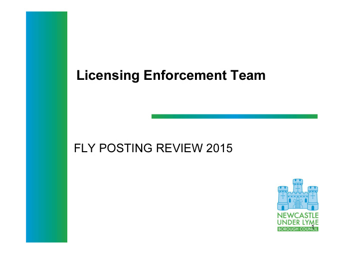 licensing enforcement team