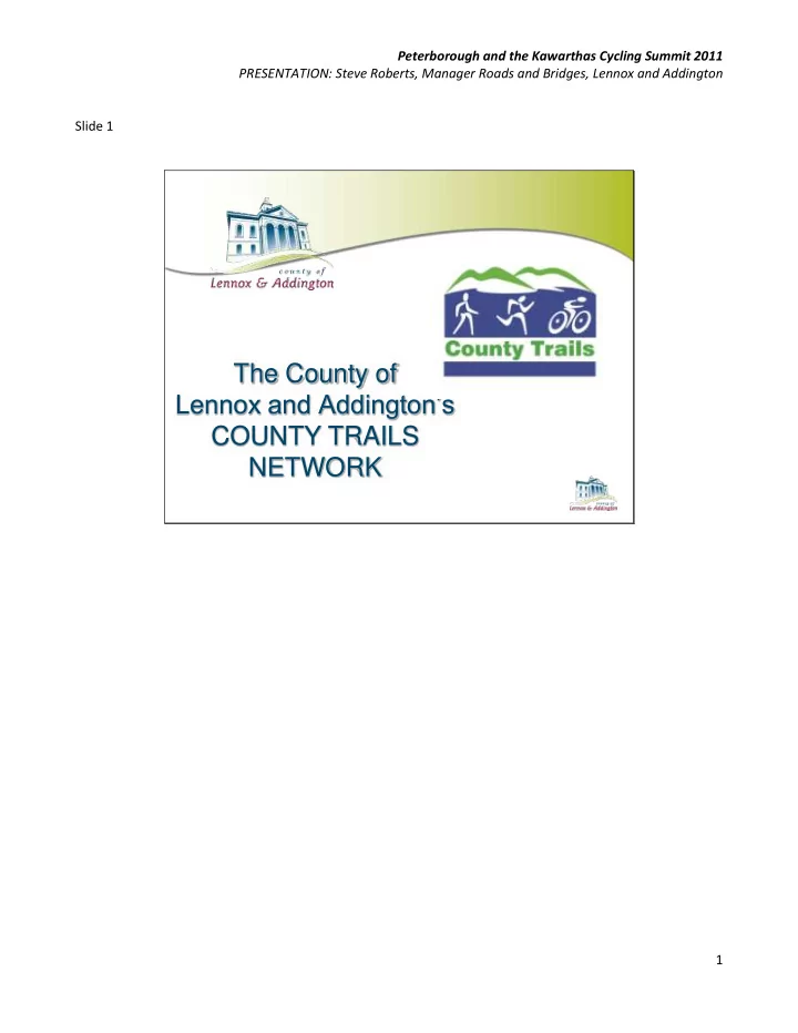 the county of