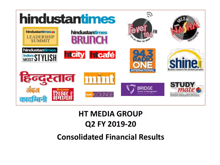 consolidated financial results