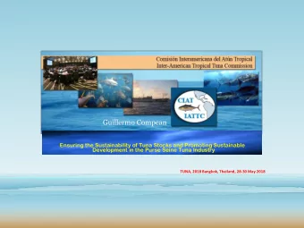 Guillermo Compean  Ensuring the Sustainability of Tuna Stocks and Promoting Sustainable