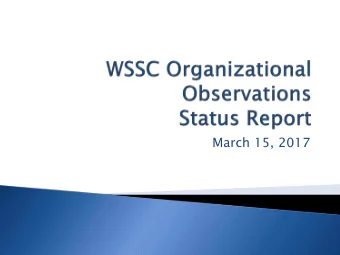 March 15, 2017  Initial Objective  Phase I  Phase II  Evaluate the  Implement  Evaluate Near