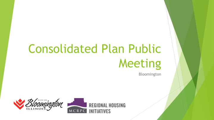 consolidated plan public meeting