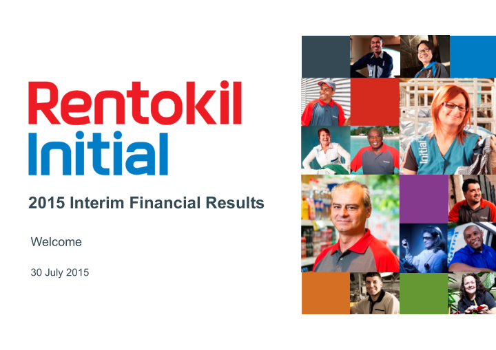 2015 interim financial results 2015 interim financial