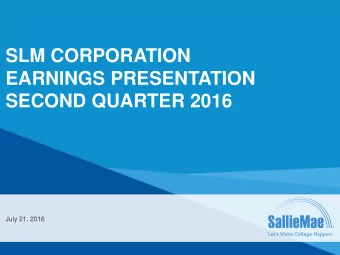 SECOND QUARTER 2016  July 21, 2016 | 2  Forward-Looking Statements and Disclaimer  Cautionary Note