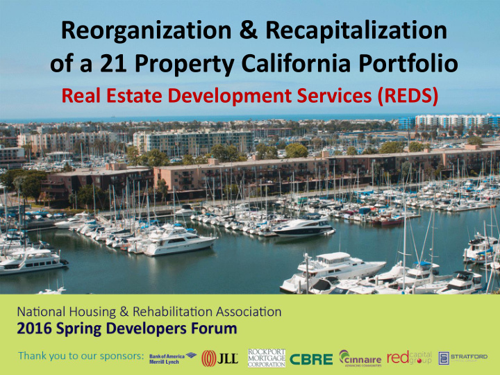 reorganization recapitalization of a 21 property