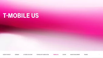 T-MOBILE US  1  GROUP STRATEGY  Germany  Systems Solutions  Technology &amp; Innovation  T-Mobile