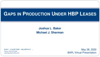 INTRODUCTION  Common Lease Maintenance Questions:  Is our lease still being held by production