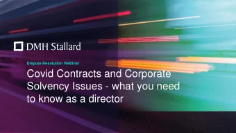 Solvency Issues - what you need  to know as a director  Have you tried to withdraw,  or are you