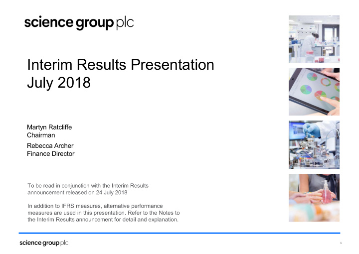 interim results presentation july 2018