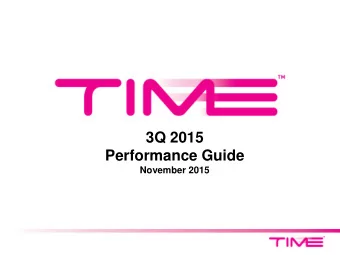 3Q 2015  Performance Guide  November 2015  HIGHLIGHTS QUARTER ON QUARTER (QoQ)  Q3 2015:  RM173.4m