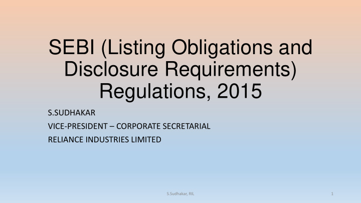 sebi listing obligations and