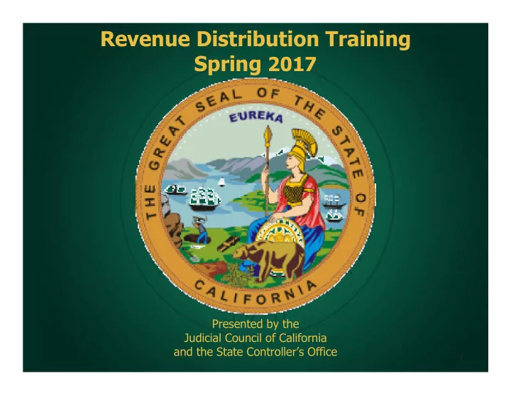 revenue distribution training