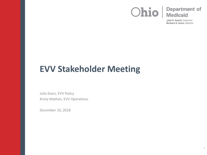 evv stakeholder meeting