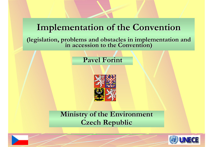implementation of the convention implementation of the