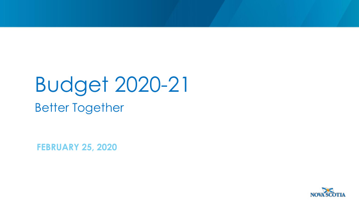 budget 2020 21