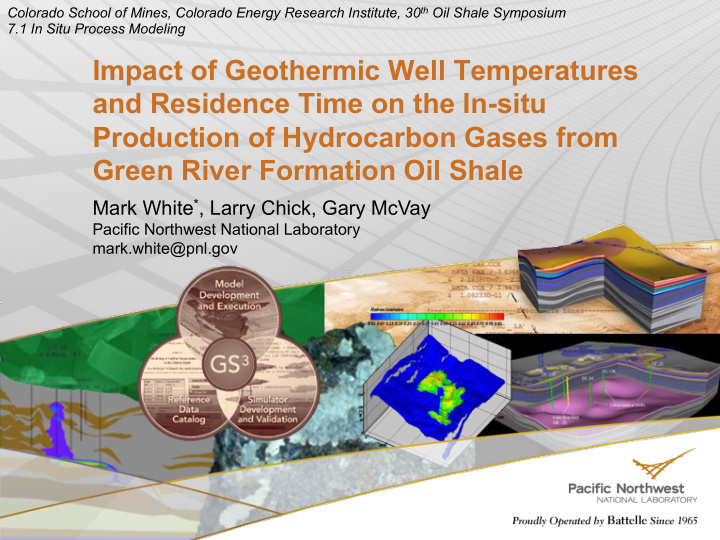 impact of geothermic well temperatures and residence time