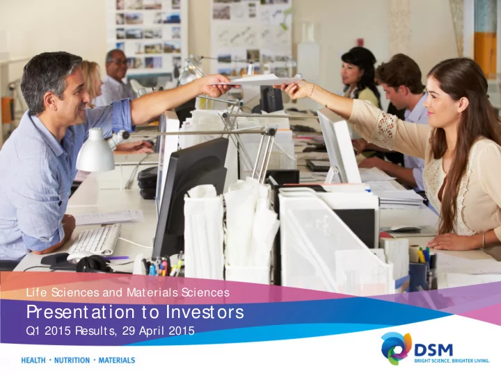 presentation to investors