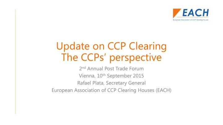 the ccps perspective