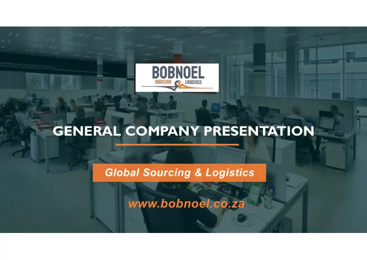 general company presentation