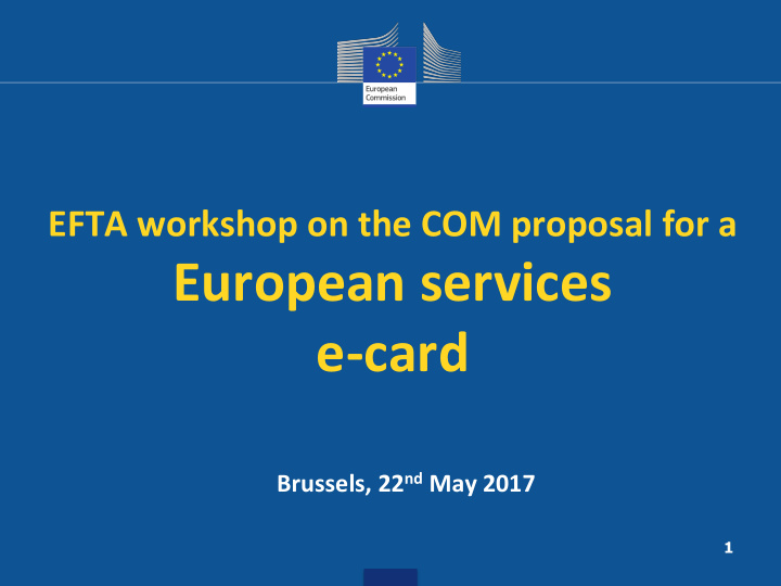 european services e card