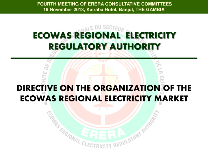 ecowas regional electricity