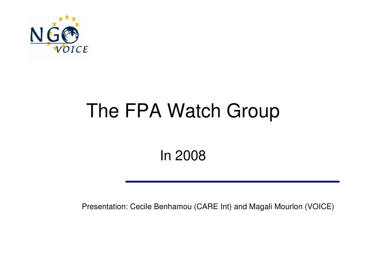 the fpa watch group
