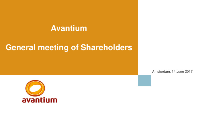 general meeting of shareholders amsterdam 14 june 2017 1