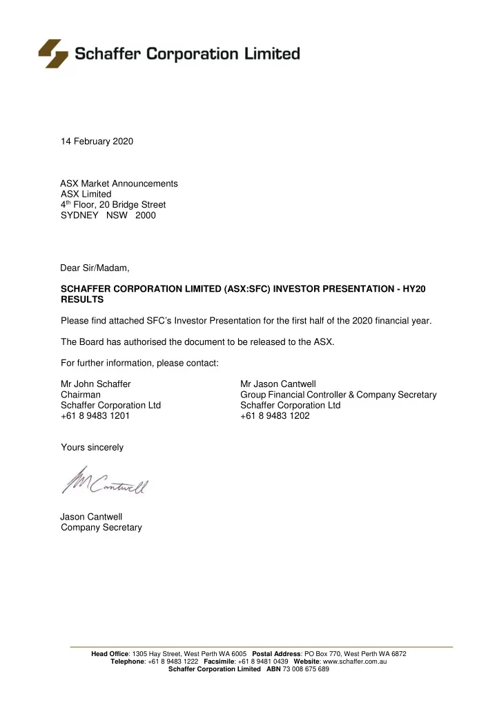 14 february 2020 asx market announcements asx limited 4