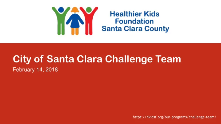city of santa clara challenge team