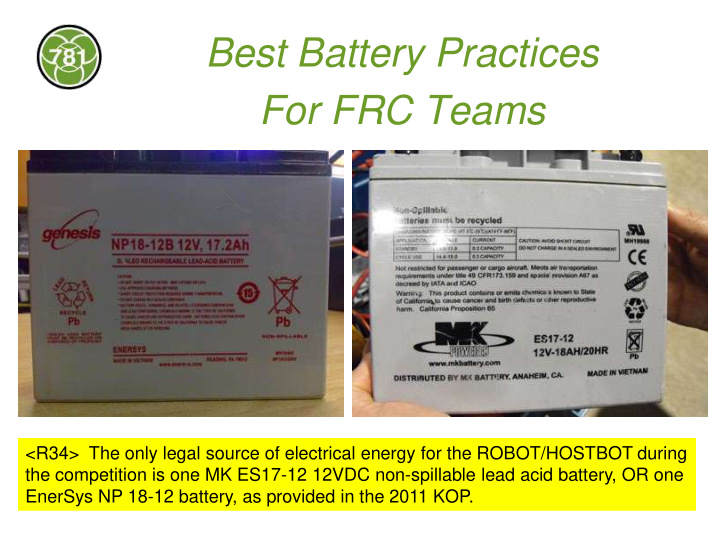 best battery practices