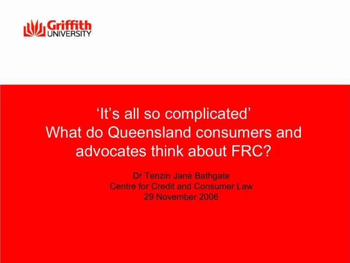 it s all so complicated what do queensland consumers and