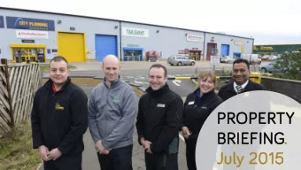 PROPERTY  PROPE  TY  BRIEF  EFING  NG.  July 2  201  015  Pro  rope  pert  rty B  Bri  riefing. J