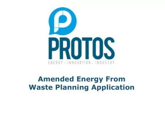 Protos  Amended Energy From  Waste Planning Application  Agenda  Introduction to the Project Team