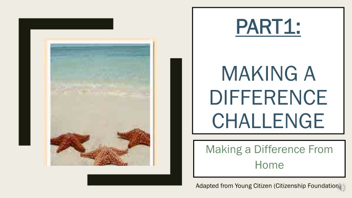 making a difference challenge