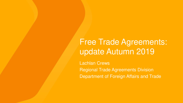 free trade agreements