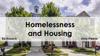 Homelessness  and Housing  Amy Freeze  Ed Hosack  US Census 2017  Households in Cabarrus County
