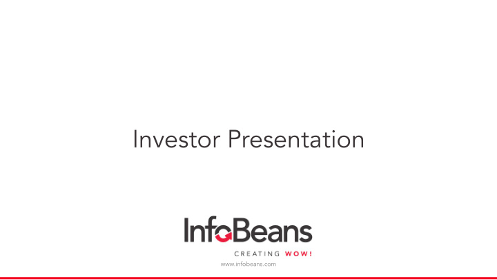 investor presentation