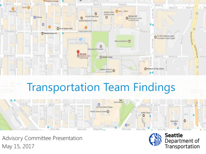 transportation team findings