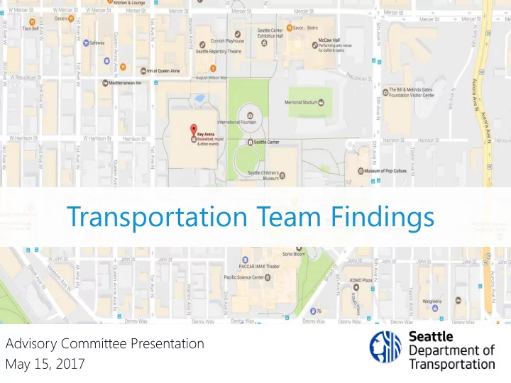 transportation team findings