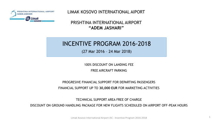 incentive program 2016 2018