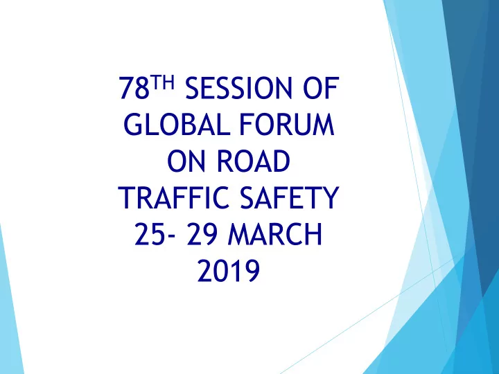 78 th session of
